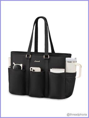 LOVEVOOK 17 Inch Laptop Tote Bag for Women, Work Teacher Nurse Bag, Waterproof